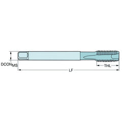 SANDVIK Taps & Dies Sandvik HSS-E Blue Gun Nose PVD FeN coated Tap M16 X 2.0, DIN 376 Standard Shank