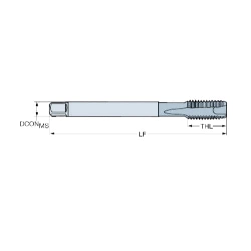 SANDVIK TAPS Sandvik T200-XM101DA-M12 C110 – HSS-E Spiral Point Tap