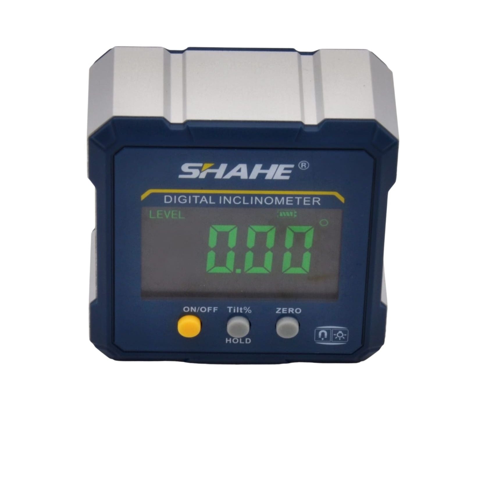 SHAHE MEASURING EQUIPMENT Aluminum Digital Protractor 4-Sided Magnetic Spirit Level 5350-90