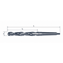 Somta 48mm HSS Morse Taper Shank Drill MT4 DIN 345 - Twin Eagle Imports