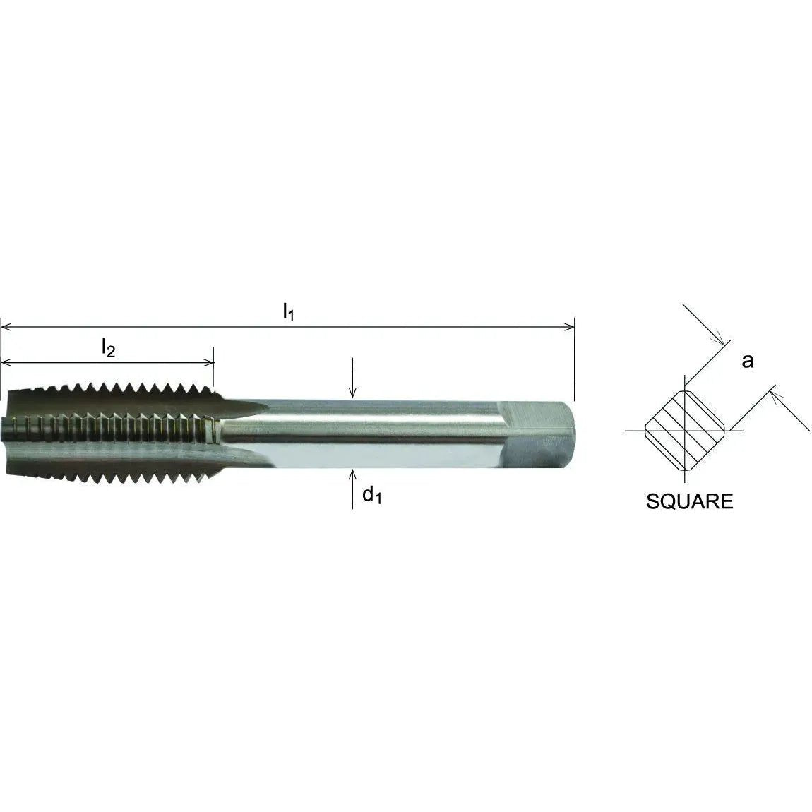 Somta 541 - UNC 10 x 24" HSS Straight Flute Short Hand Bottom (Finishing) Tap - Twin Eagle Imports