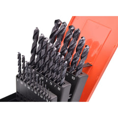 Somta HSS-Co Blue Band Jobber Drill Set 1.0–13.0mm x 0.5mm Increments – 25 Piece Metal Case Set - Twin Eagle Imports
