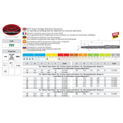 SOMTA Reamer Somta Series 721 - 18mm HSS Taper Bridge Reamers MT3