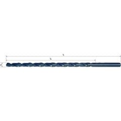 Somta Series 124 – HSS 200mm x 250mm Straight Shank Extra Length Drill 7mm - Twin Eagle Imports