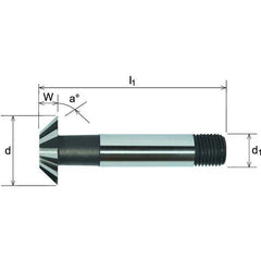 Somta Series 378 – 32mm x 60° HSS-Co Inverted Dovetail Cutter - Twin Eagle Imports