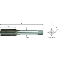 Somta Series 501 - HSS Straight Flute Short Hand Bottom (Finishing) Tap M5 x 0.8 - Twin Eagle Imports