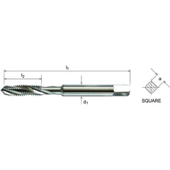 Somta Series 509 - HSSE-V Spiral Flute Metric Tap M5 X 1 (Standard) - Twin Eagle Imports