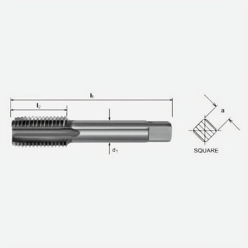 Somta Series 519 – HSS HSS M3 X 0.5 L/H Intermediate Tap - Twin Eagle Imports
