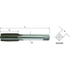 Somta Series 521 - HSS Straight Flute Short Hand Second (Intermediate) Tap BSW 3/4" x 10 TPI - Twin Eagle Imports
