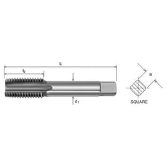 Somta Series 531 - HSS Straight Flute Short Hand Taper (First Tap) BSF 1/2" x 16 TPI - Twin Eagle Imports