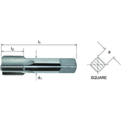 Somta Series 571 - HSS Straight Flute Parallel Pipe Taper (First Tap) BSP-G 2" x 11 TPI - Twin Eagle Imports