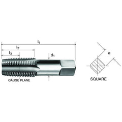 SOMTA - Series 585 HSS NPT Tap 1/4" (Straight Flute Taper Pipe Bottom Finishing) - Twin Eagle Imports