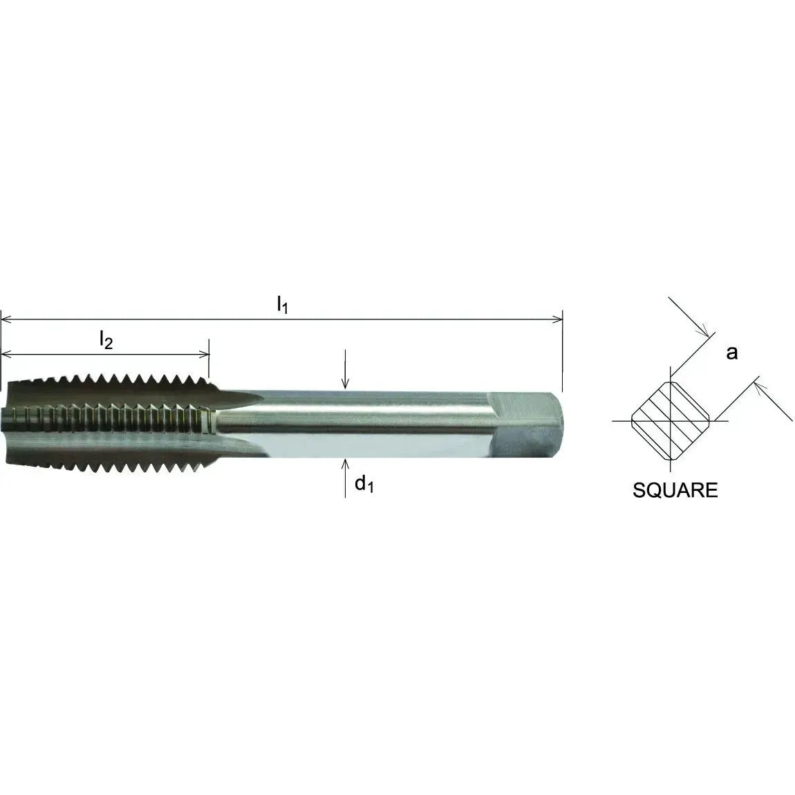 SOMTA TAPS Somta Series 511 – MF18 x 1.5 HSS Short Hand Tap Bottom