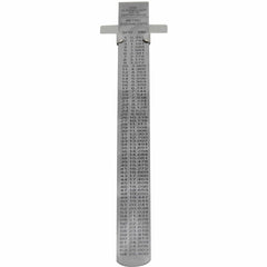 Stainless Steel Pocket Ruler with depth gauge 0-150mm Series 7119-150 - Twin Eagle Imports