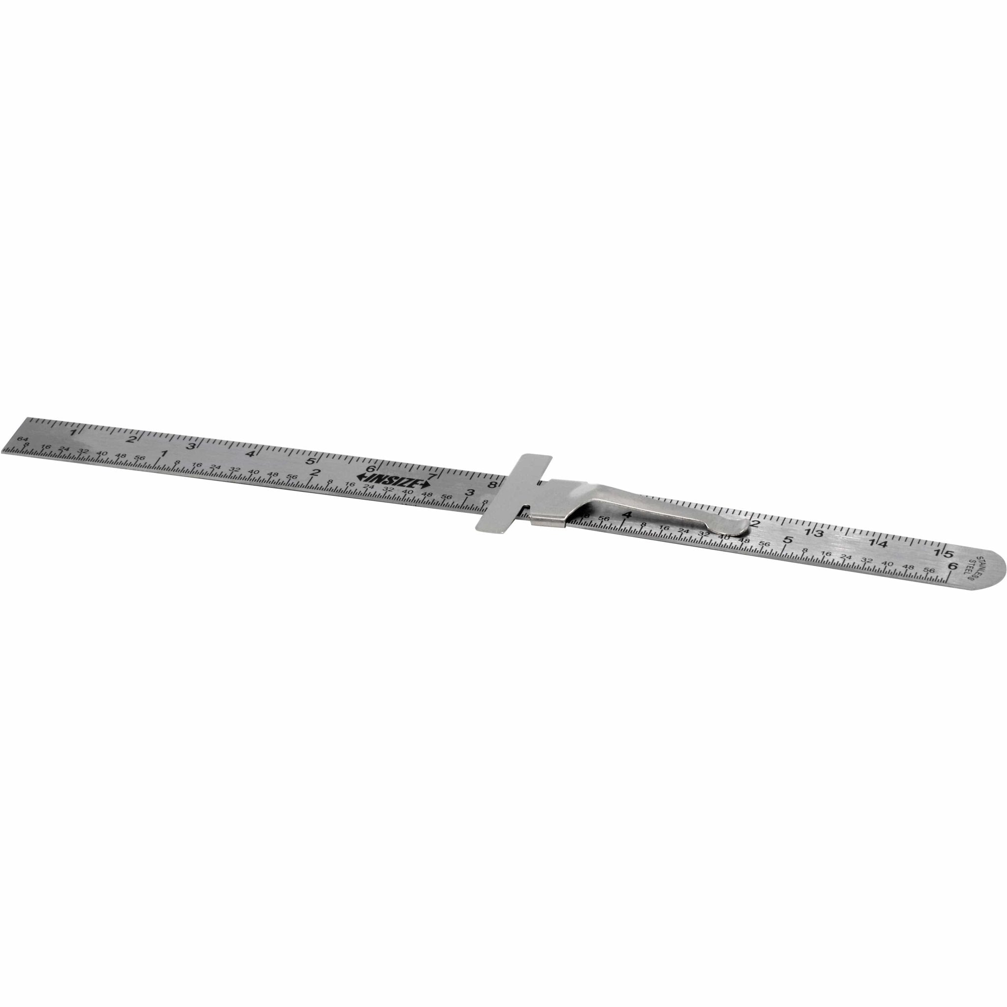 Stainless Steel Pocket Ruler with depth gauge 0-150mm Series 7119-150 - Twin Eagle Imports