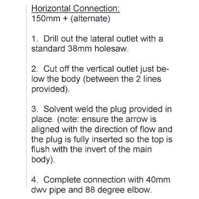 Tacron Industries Drain Waste Double Dinger – The Easy Solution for Plumbing Misalignment 40mm