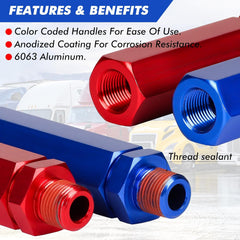 TEI Air Hose Aluminum Glad Hand HEX Handle Extension (Pack of 2)