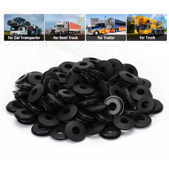 TEI Air Hose X100 Black Rubber Gladhand Seals Hose Gaskets for Semi Trucks & Trailers