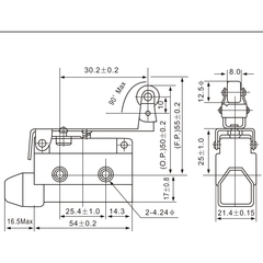 Tianyi Switch AZ-7144 Roller Lever Actuator Type Limit Switch