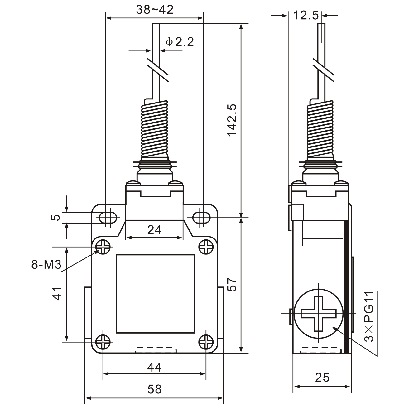Tianyi Switch XCK-M106 Cats Whisker Snap Action Limit Switch