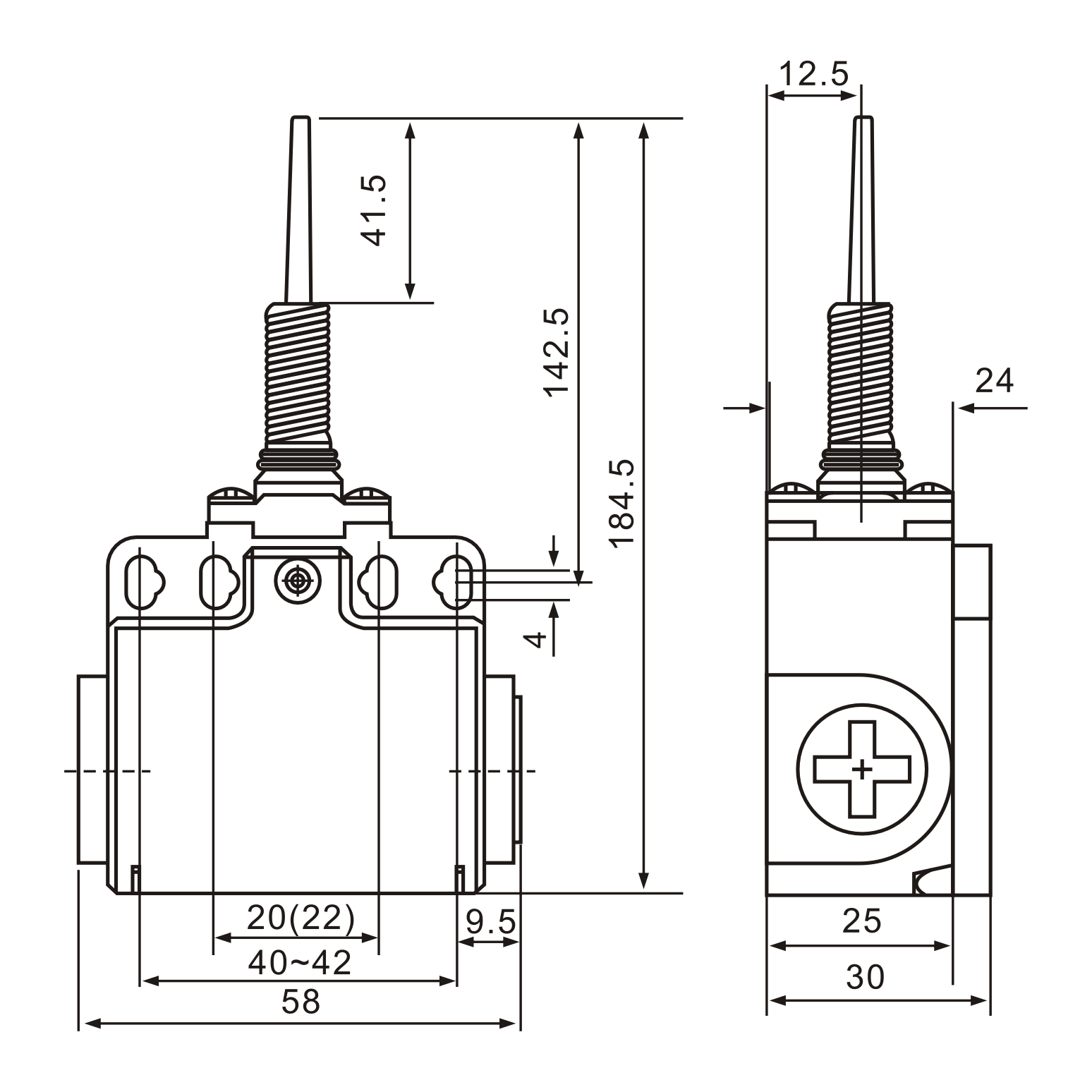 Tianyi Switch XCK-T171 Spring Rod Lever Limit Switch