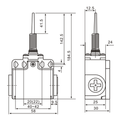Tianyi Switch XCK-T171 Spring Rod Lever Limit Switch