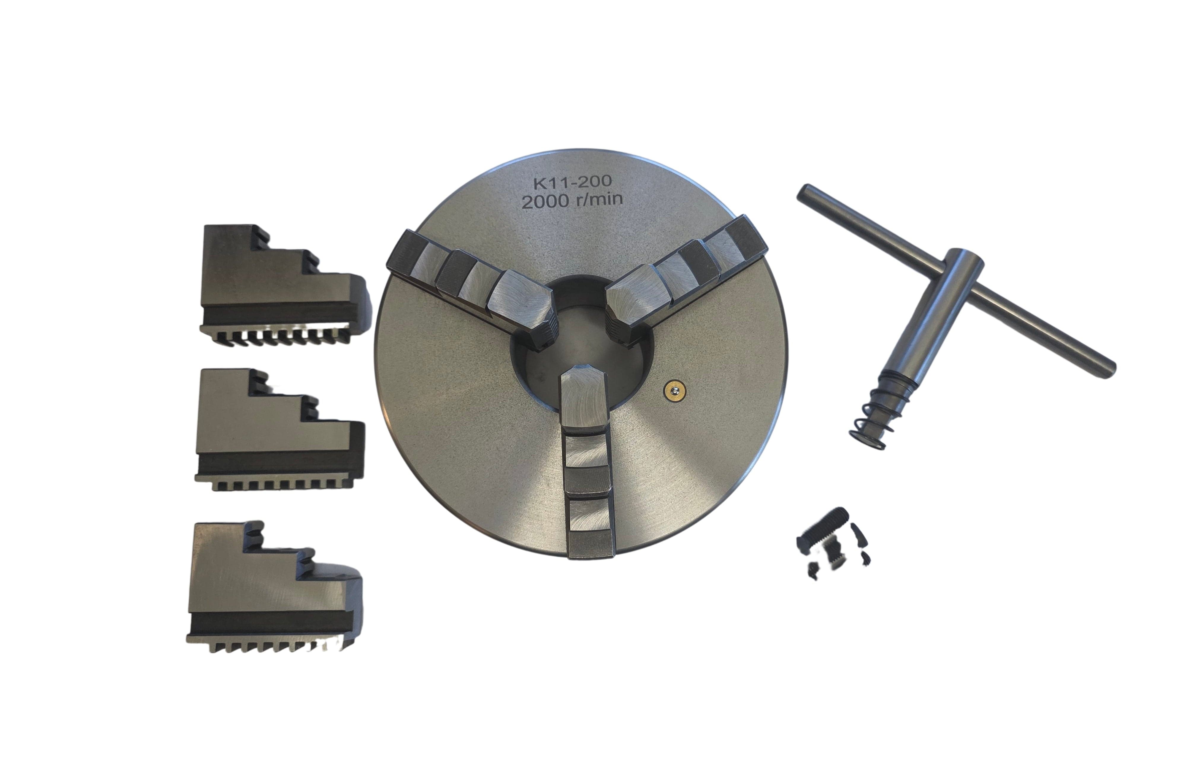 Twin Eagle ACCESSORIES K11-200 3-Jaw 200mm Self-Centering Manual Lathe Chuck