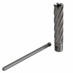 Twin Eagle Imports Annular Cutter 20 x 75mm D.O.C HSS Weldon Shank Annular Cutter with Pilot Pin