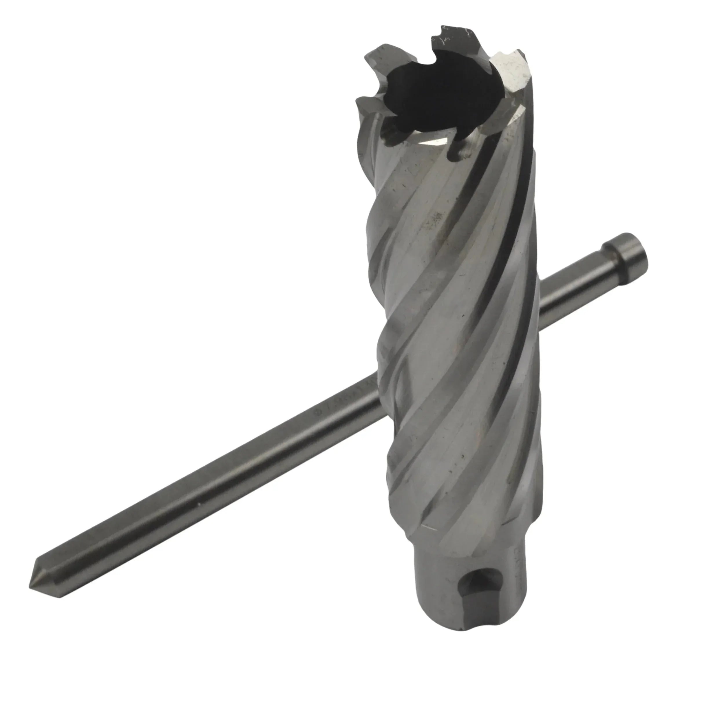 Twin Eagle Imports Annular Cutter 26 x 75mm D.O.C HSS Weldon Shank Annular Cutter with Pilot Pin