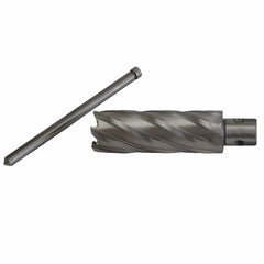 Twin Eagle Imports Annular Cutter 30 x 75mm D.O.C HSS Weldon Shank Annular Cutter with Pilot Pin