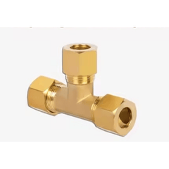 Twin Eagle Imports Brass Connector 5 PCS – 1/4" Brass Compression Fitting Tee Union Grab Kit