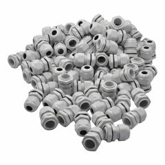 Twin Eagle Imports Cable Gland 100 Pack IP68 PG11 White Nylon Cable Gland 5-10mm Cable Range