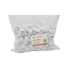Twin Eagle Imports Cable Gland 100 Pack IP68 PG9 White Nylon Cable Gland 4-8mm Cable Range