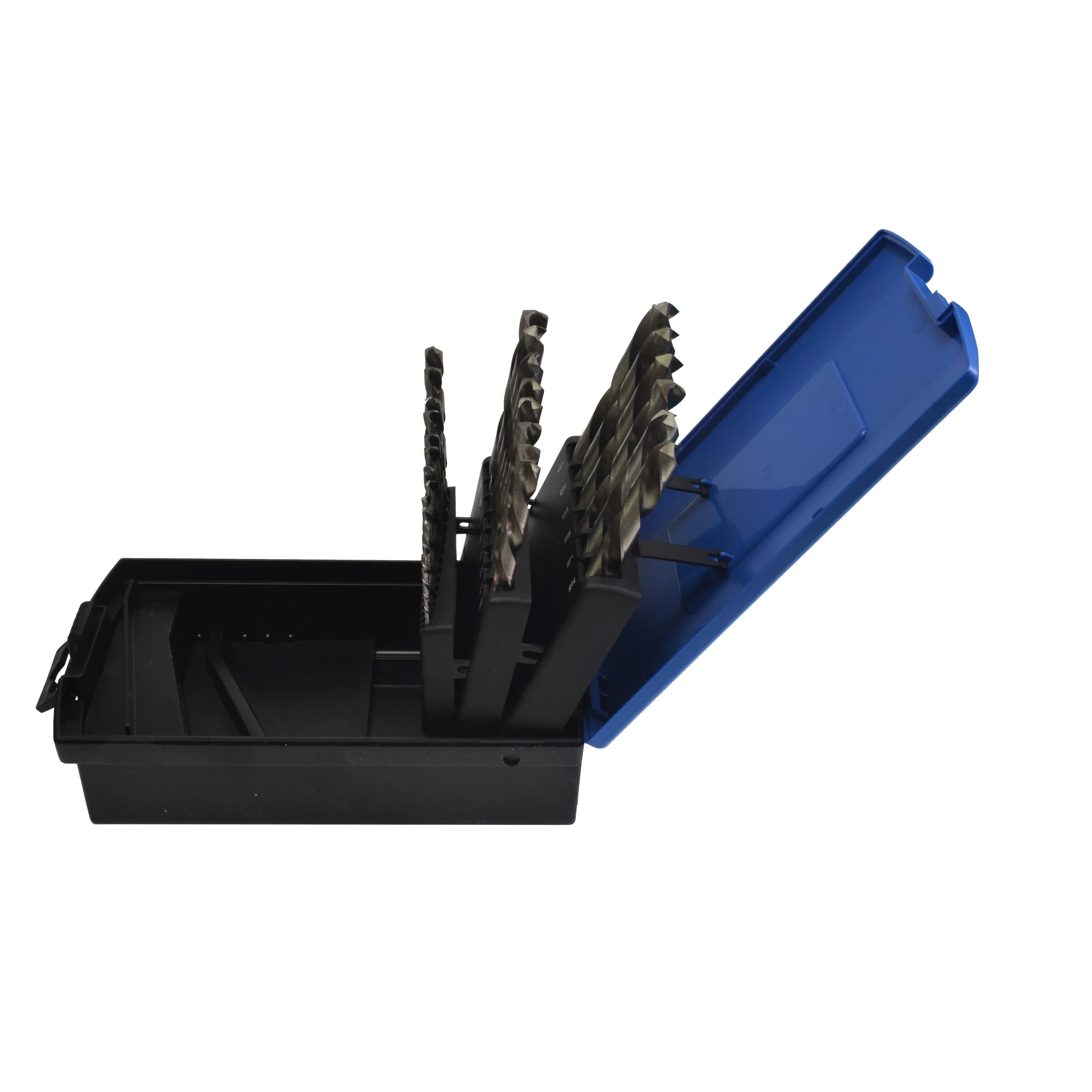 Twin Eagle Imports Drill Bits Left Hand Cobalt Drill Bit Set – 29 Piece (1/16"–1/2") – 135° Split Point