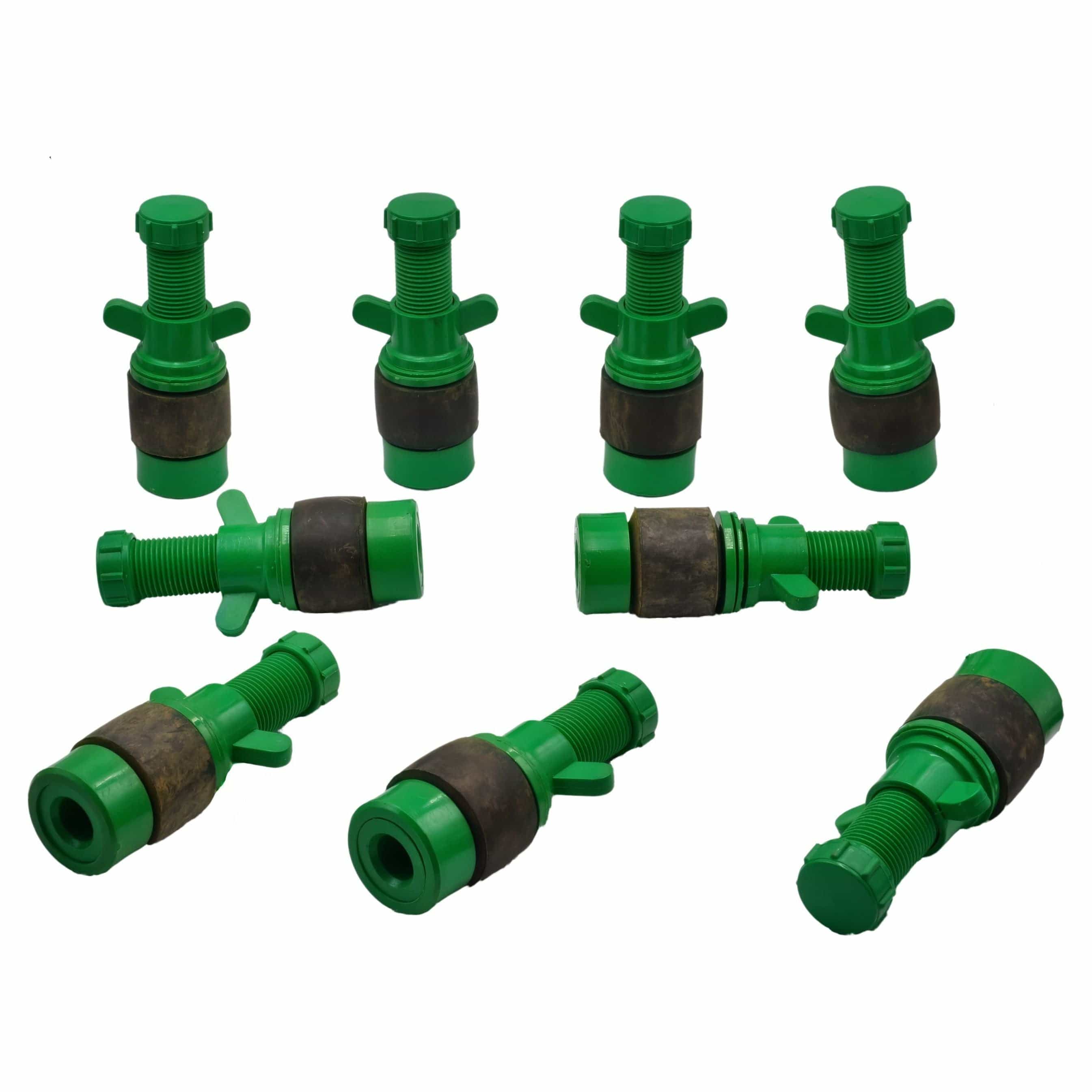 Twin Eagle Imports Expanding Plumbing Plug 9x Nylon Mechanical Pipe Test Plug Bung with 13mm Bypass 38mm to 44mm