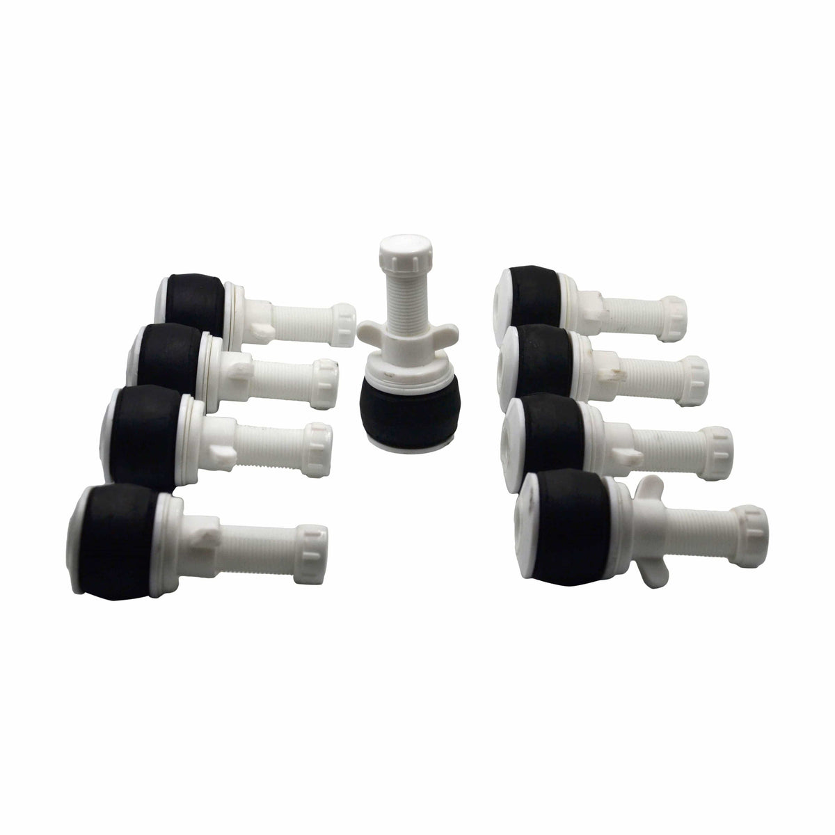 Twin Eagle Imports Expanding Plumbing Plug 9x Nylon Mechanical Pipe Test Plug Bung with 13mm Bypass 49mm to 54mm