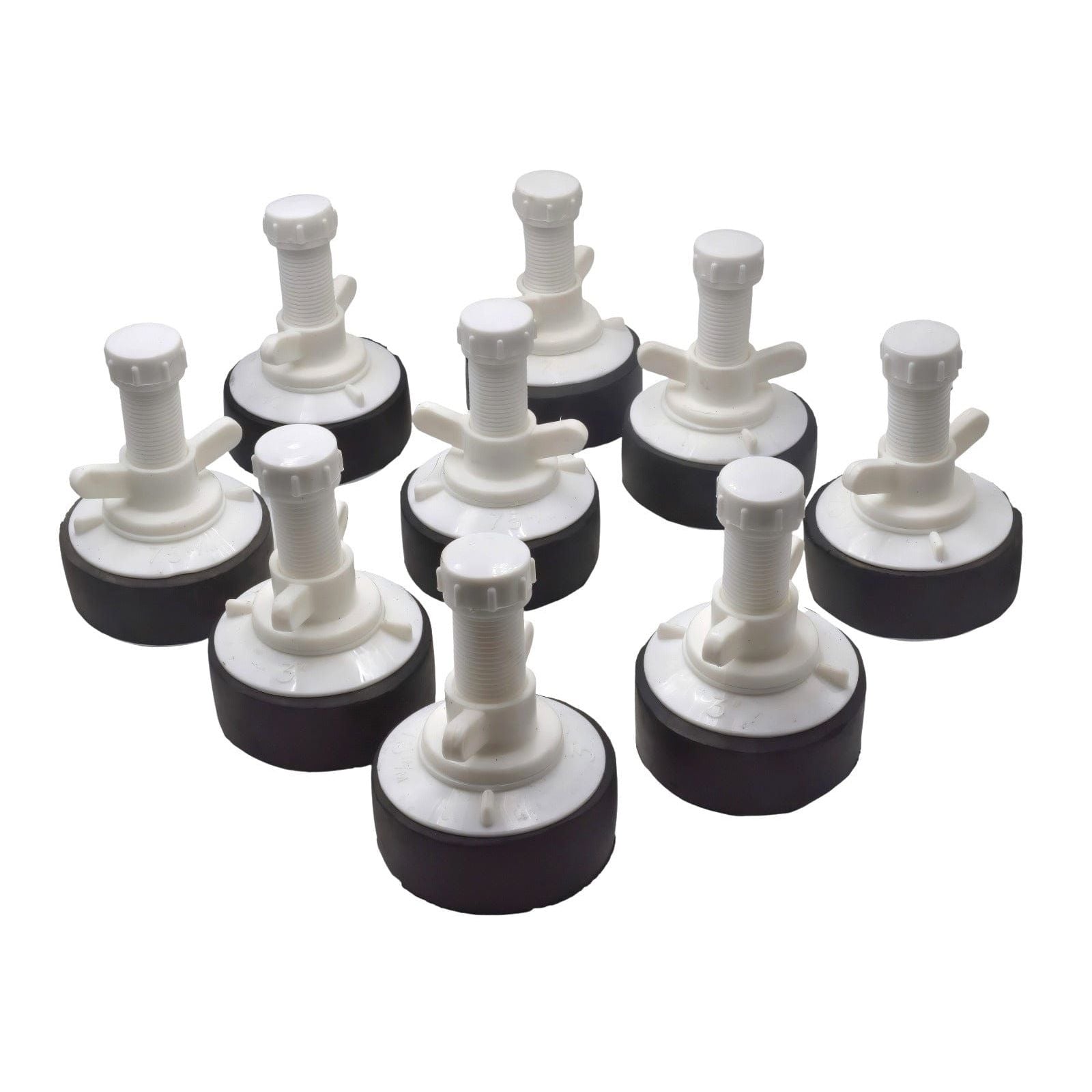 Twin Eagle Imports Expanding Plumbing Plug 9x Nylon Mechanical Pipe Test plug bung with 13mm bypass 73mm to 88mm