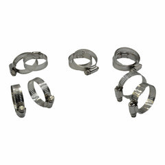 Twin Eagle Imports Grab Kits 10 Piece 304 Stainless Steel 21-44mm Worm Drive Hose Clamp