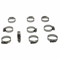 Twin Eagle Imports Grab Kits 10 Piece 304 Stainless Steel 21-44mm Worm Drive Hose Clamp