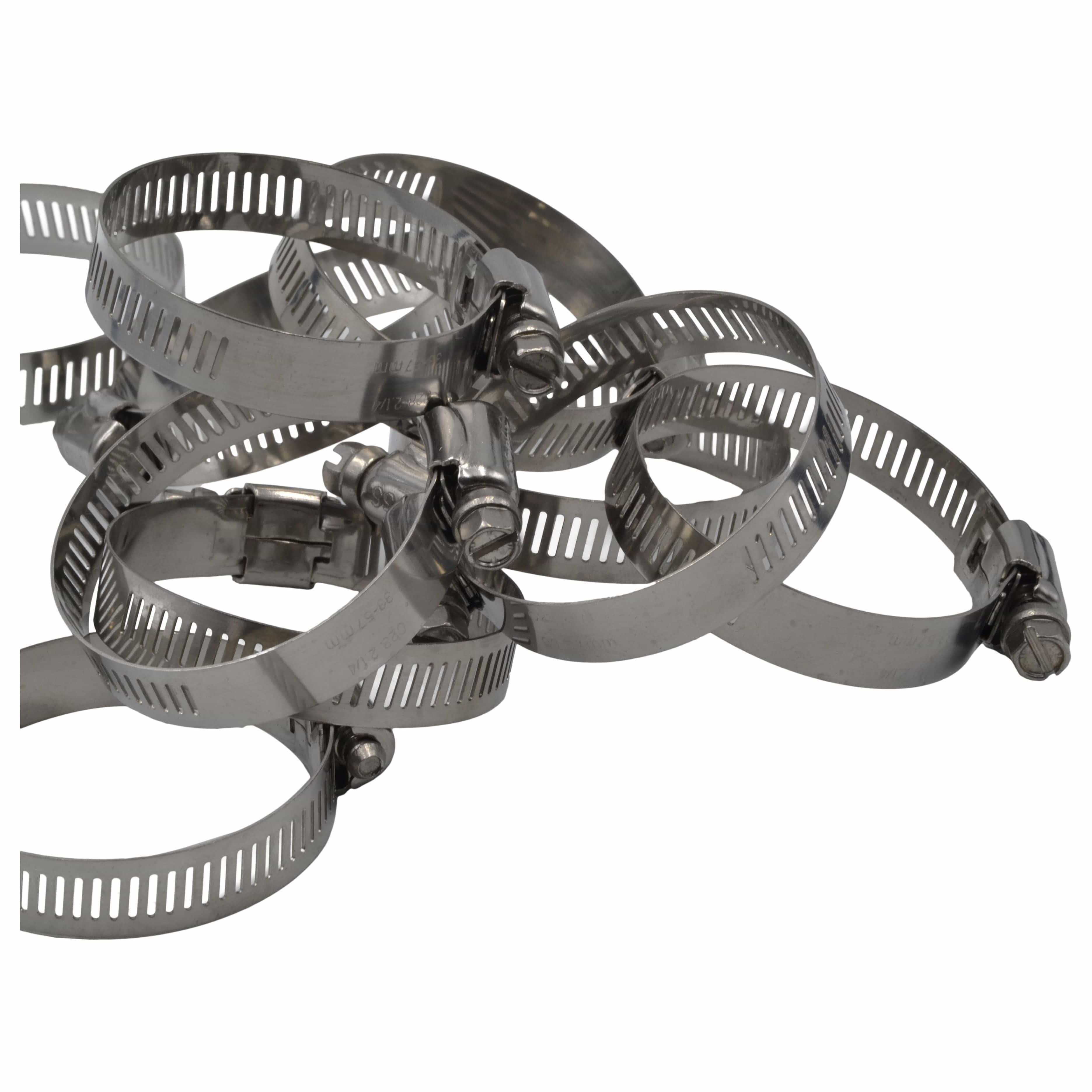 Twin Eagle Imports Grab Kits 10 Piece 304 Stainless Steel 33-57mm Worm Drive Hose Clamp