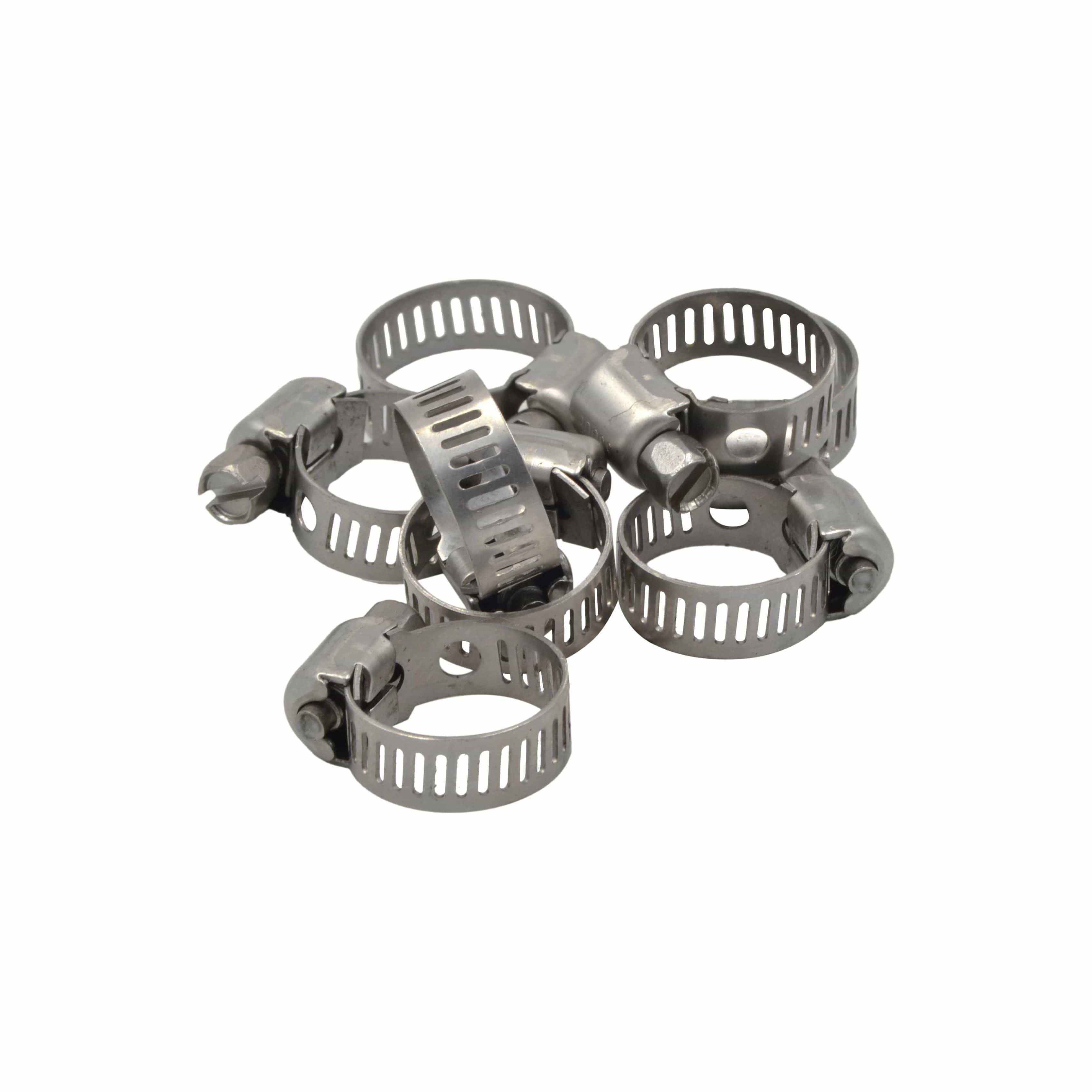Twin Eagle Imports Grab Kits 10 Piece 304 Stainless Steel 7-16mm Worm Drive Hose Clamp