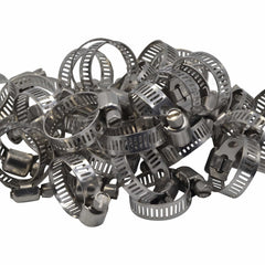 Twin Eagle Imports Grab Kits 50 Piece 304 Stainless Steel 12-23mm Worm Drive Hose Clamp