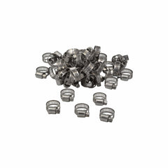 Twin Eagle Imports Grab Kits 50 Piece 304 Stainless Steel 7-16mm Worm Drive Hose Clamp