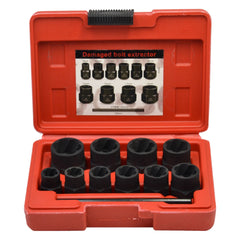 Twin Eagle Imports Hand Tool 10 piece 3/8" Drive Damaged Bolt and Nut Extractor Set