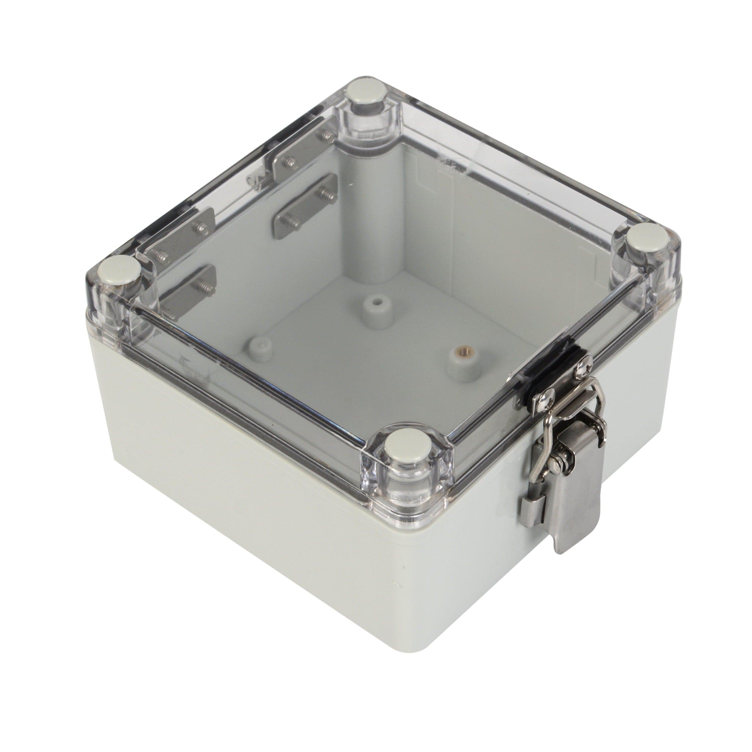 Twin Eagle Imports Junction Box ABS IP66 Clear Lid Hinge Junction Box 125 x 125 x 75mm