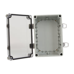 Twin Eagle Imports Junction Box ABS IP66 Clear Lid Hinge Junction Box 280 x 190 x 130mm