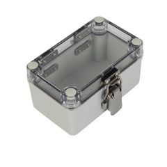 Twin Eagle Imports Junction Box ABS IP66 Clear Lid Hinge Junction Box 80 x 130 x 70mm