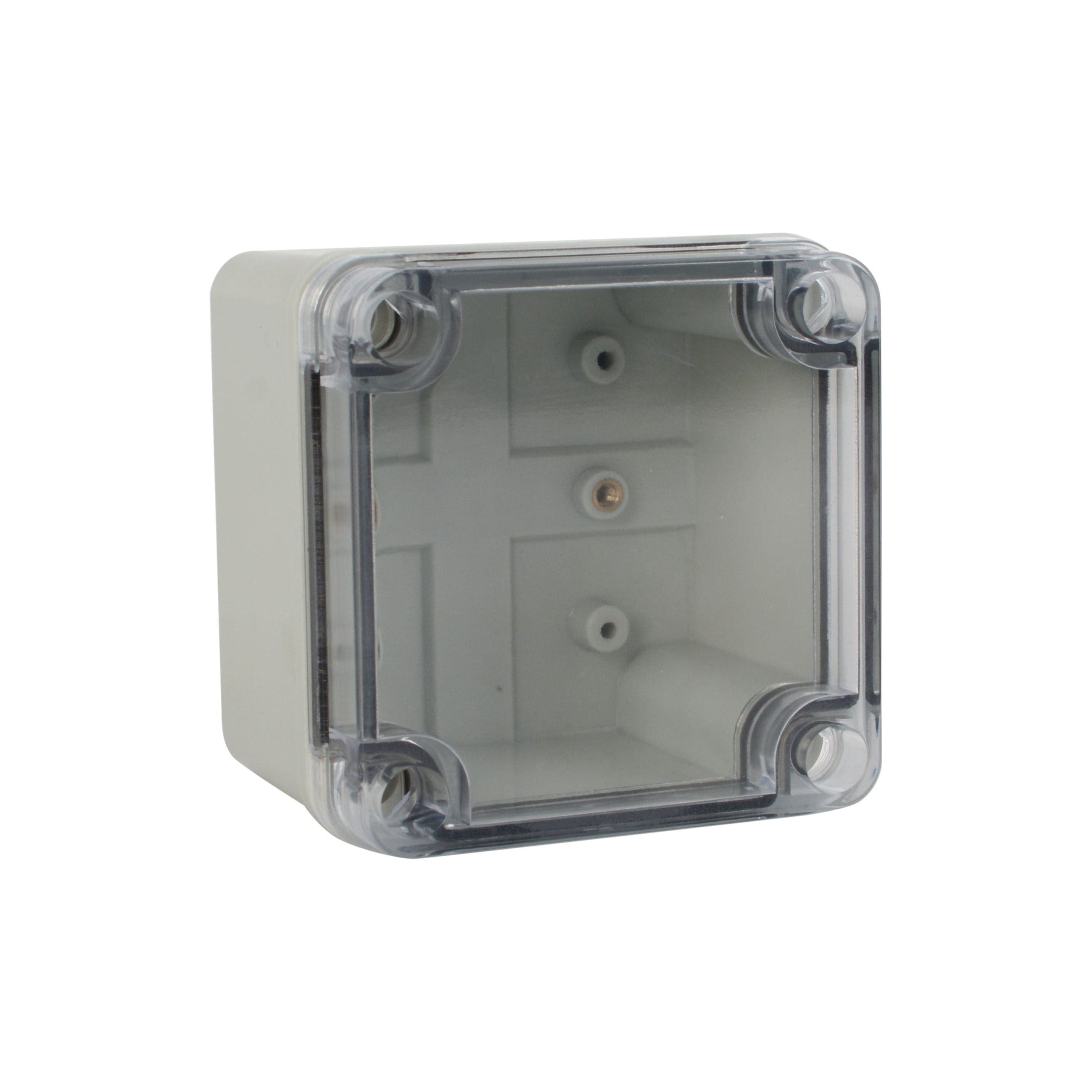 Twin Eagle Imports Junction Box ABS IP66 Clear Lid Junction Box 100 x 100 x 75mm