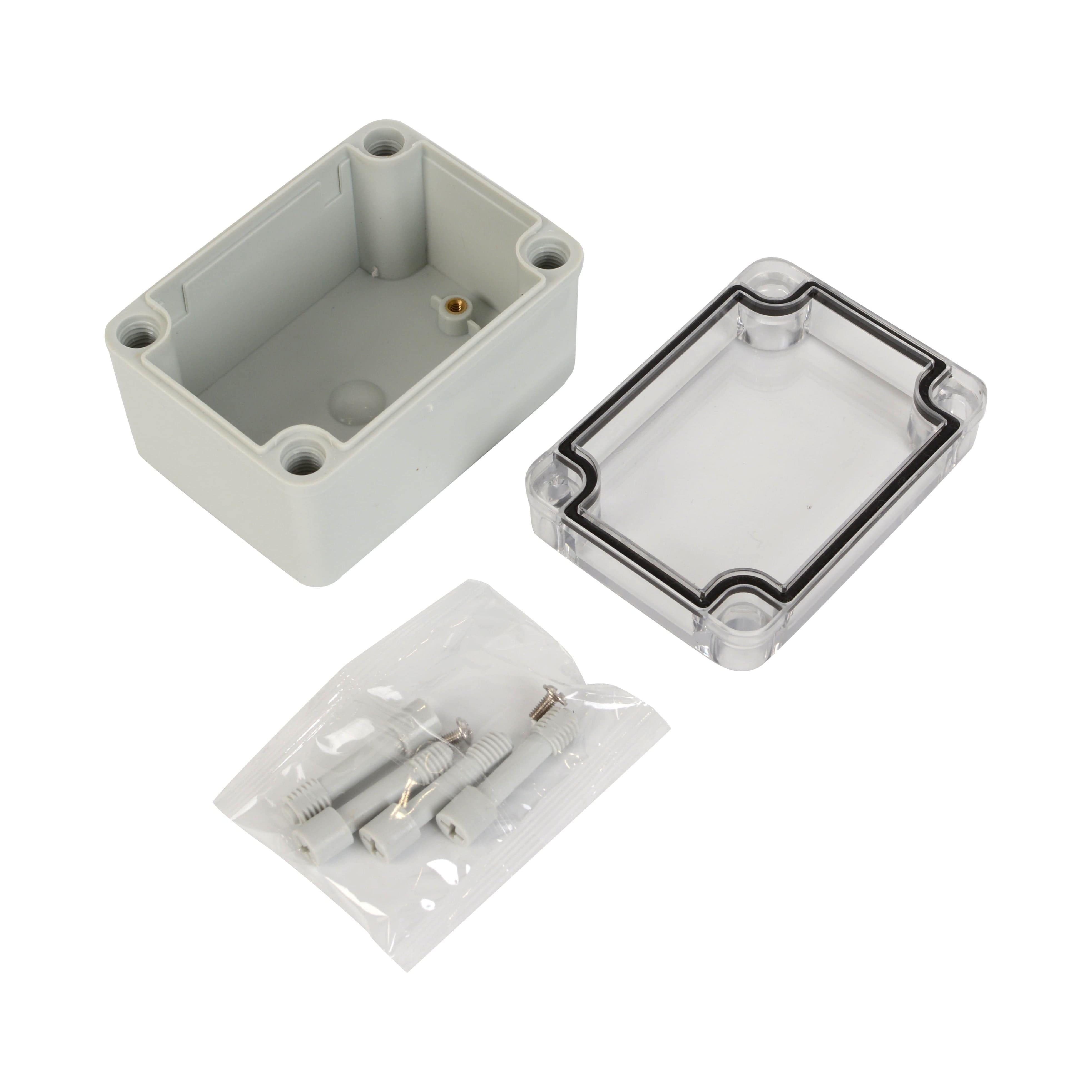 Twin Eagle Imports Junction Box ABS IP66 Clear Lid Junction Box 80 x 110 x 70mm