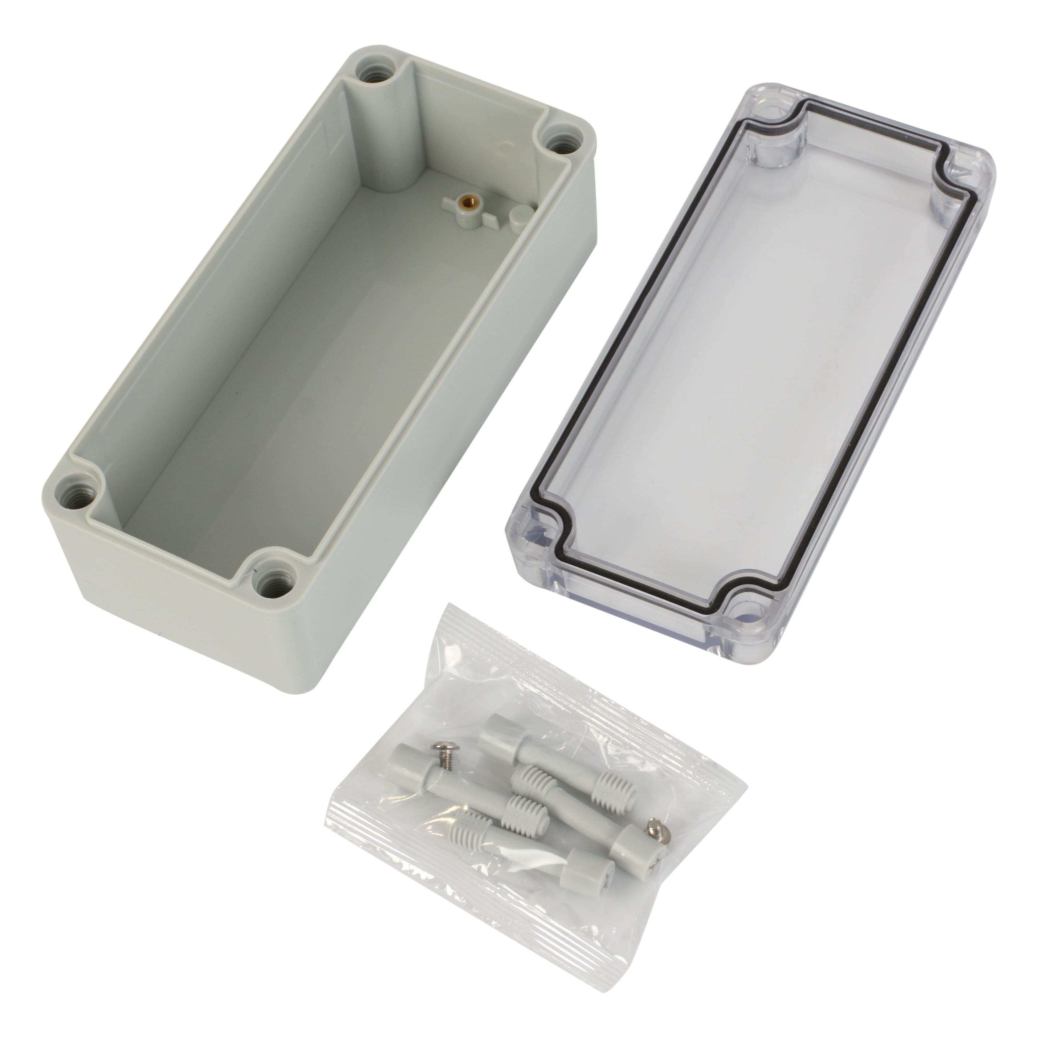 Twin Eagle Imports Junction Box ABS IP66 Clear Lid Junction Box 80 x 180 x 70mm